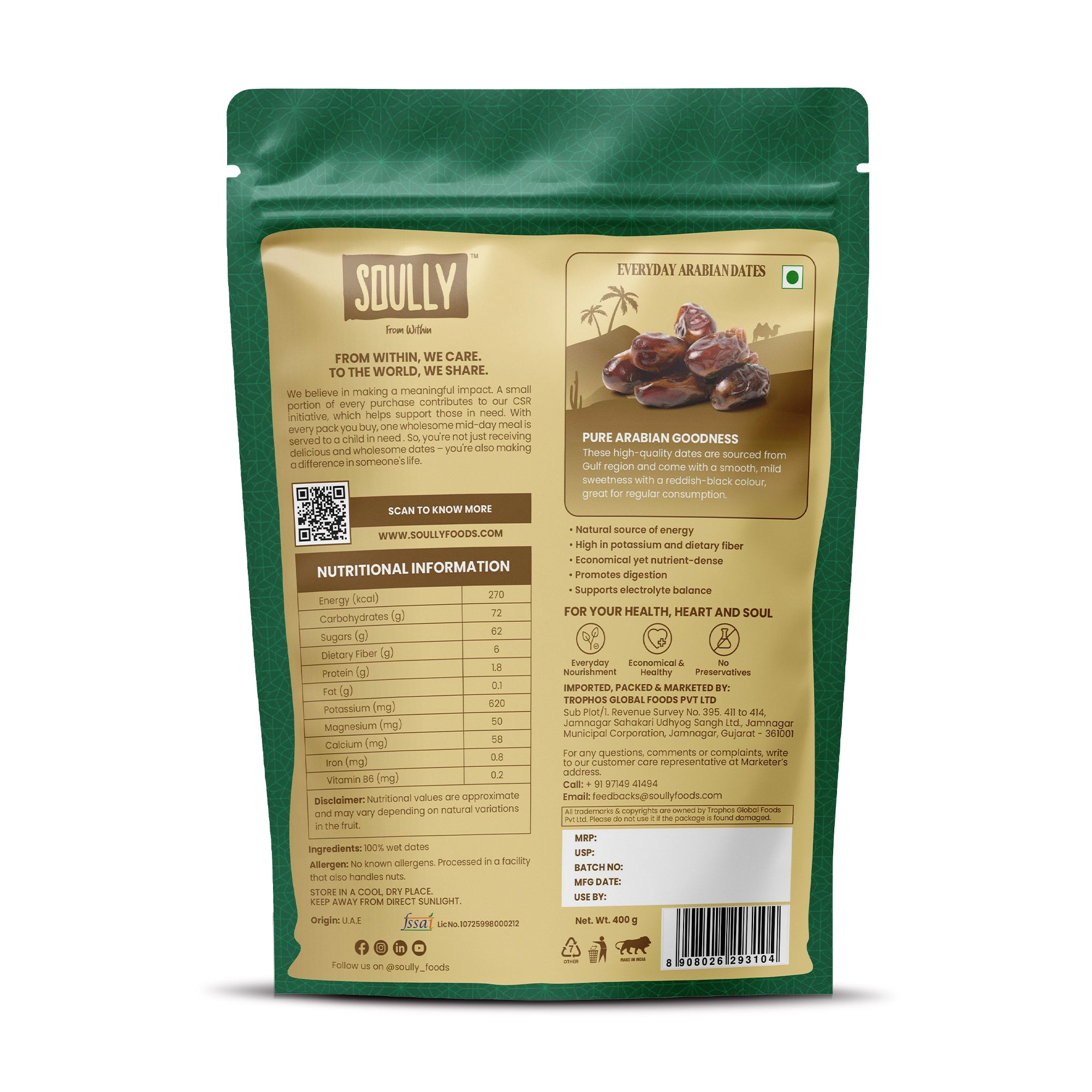 SOULLY EVERYDAY ARABIAN DATES