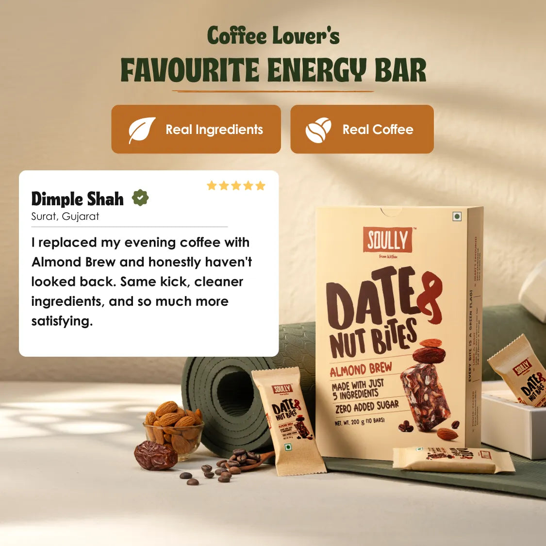 Almond Brew Date & Nut Bites