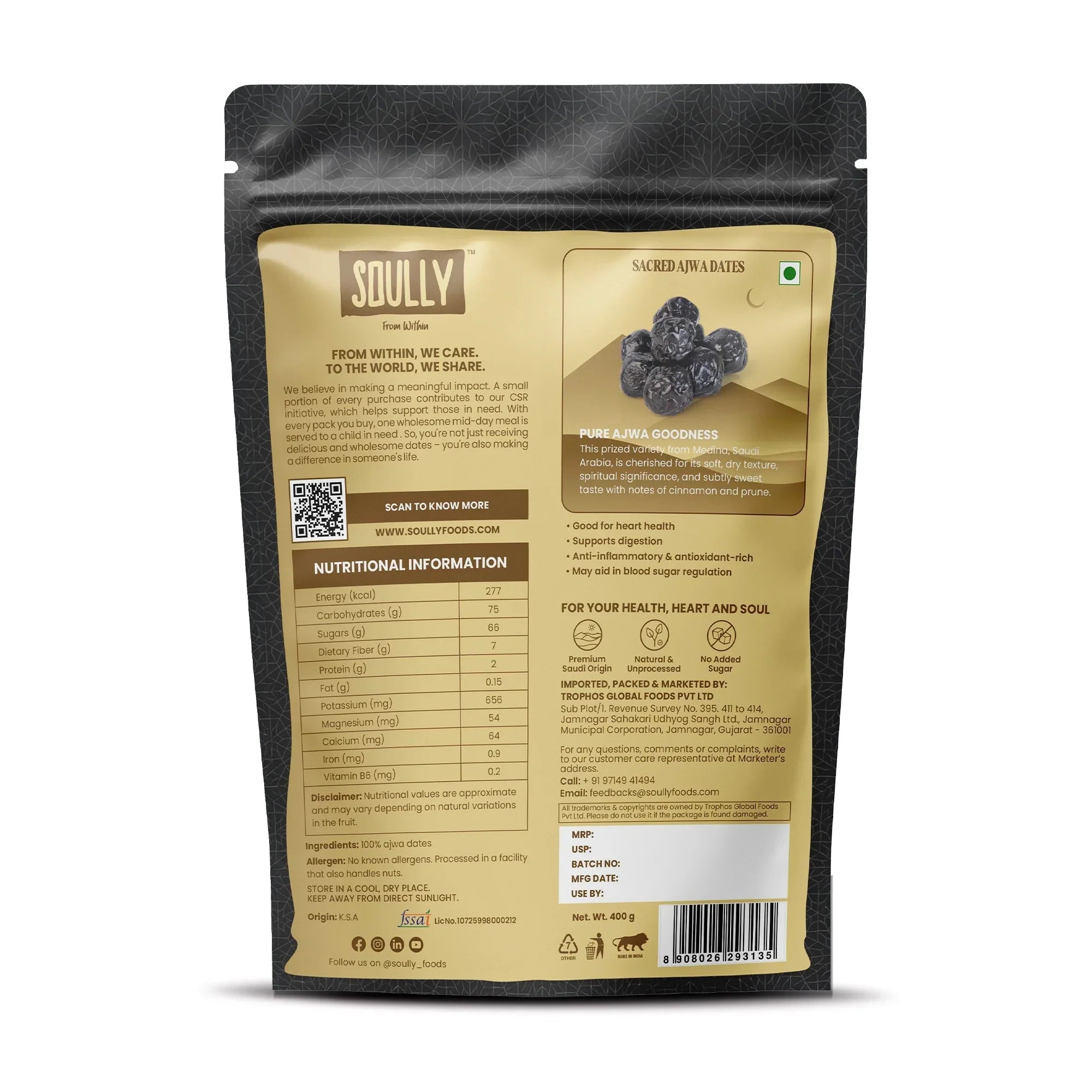 SOULLY SACRED AJWA DATES