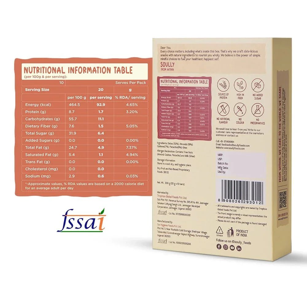 "Nature's Classic Date Bites - soully store"